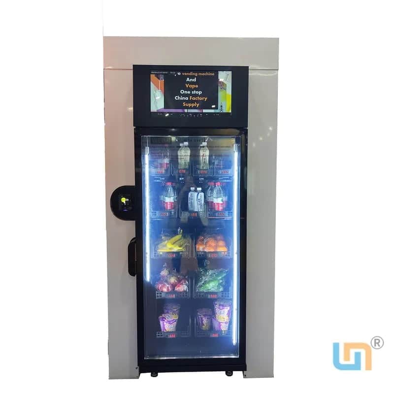 Snack Drink Smart Fridge Vending Machine With Coffee Vending Machine With Hot Water Supply. Smart Manegement System And Card Reader - Image 6