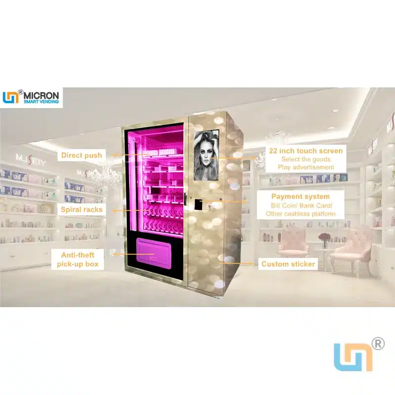 Top Sale Eyelash Vending Machiene Cosmetics Vending Machine And Advertising Screen - Image 6