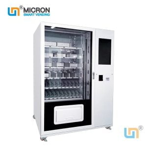 Micron Export Europe Combo Snack Alcohol Drink Vending Machine With Elevator And Coin Cash Card Reader Payments