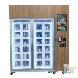 Micron Pre-Made Meal Vending Machine Cooling Locker Type With Card Reader And Touch Screen. Accept Customize.