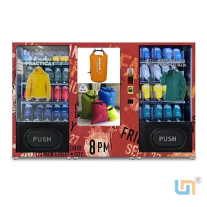 Clothing Vending Machine With Touch Screen And Card Reader Payment Big Capacity Raincoat Vending Machine