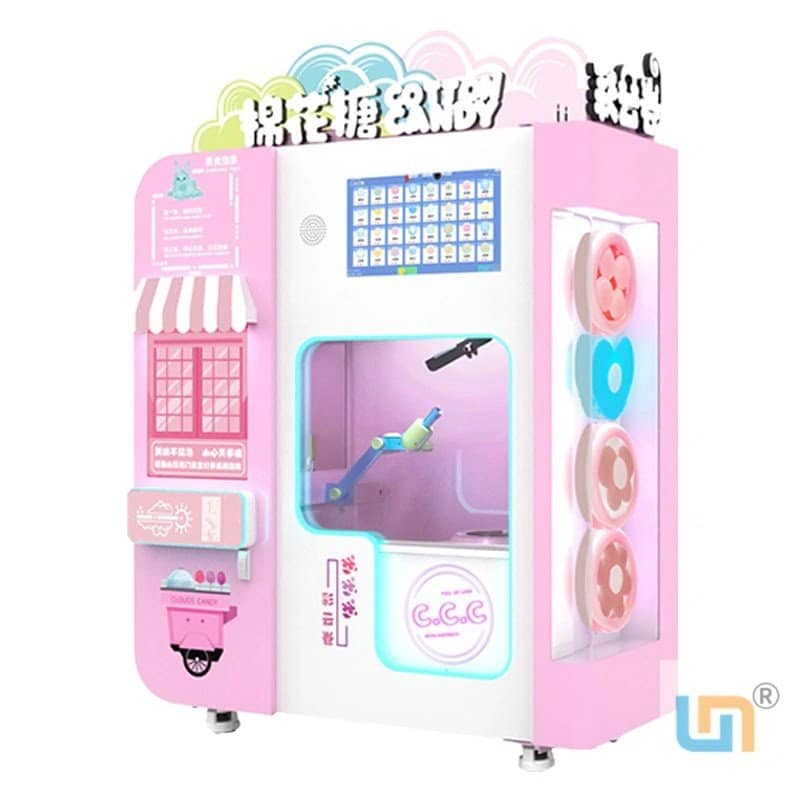 Weimi Cotton Candy Vending Machine With 32 Patterns And Various Fruit Flavor. Support Card Reader, Coin, Cash. - Image 2