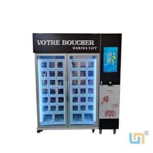 Frozen Meat Locker Vending Machine -18℃ Freezer And Touch Screen User Interface, Support Card Reader, Coin, Cash