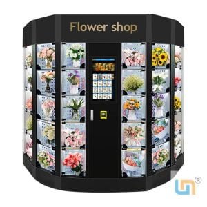 Micron Cooling Fresh Bouquet Flower Vending Machine With 21.5 Inch Touch Screen And Nayax Card Reader, Accept Customize