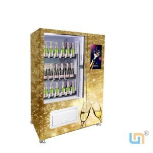 Custom Champagne Vending Machine With Age Recognizer And Elevator,Support Mobile Phone Remote Control Wifi Networking
