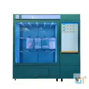 Micron Big Capacity Costume Clothing Vending Machine With Hanging Slot And 43 Inch Touch Screen For Shopping Mall. Accept Customization.