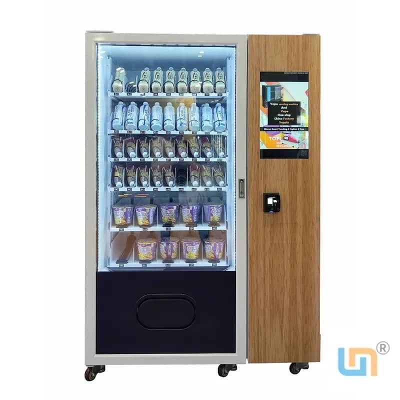 Micron Customizable Intelligent Snack Drink Vending Machine With Cooling System Touch Screen Support E-Wallet