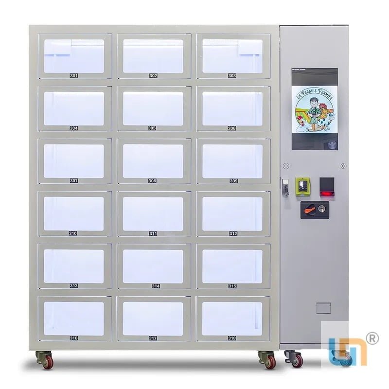 Micron Pre-Made Meal Vending Machine Cooling Locker Type With Card Reader And Touch Screen. Accept Customize. - Image 2