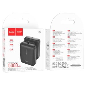 Hoco J96 Strider LED Indicator Mini PowerBank 5000 mAh Black (min order 50)