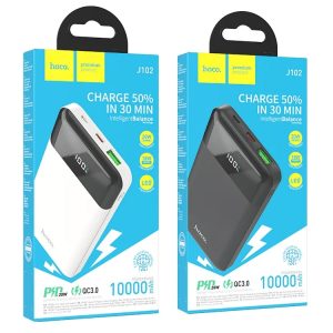 Hoco J102 Smart Slim PD20W+ QC3.0 PowerBank(10000mAh) White