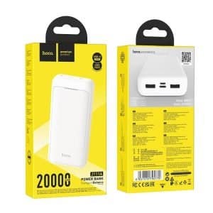 Hoco J111A Smart Slim Dual USB PowerBank(20000mAh) White