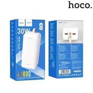 Hoco J111C Smart Charge Dual Out Power Bank PD30W (40000mAh) White