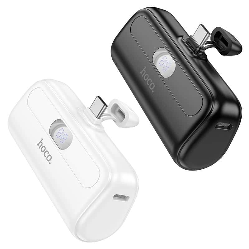 Hoco J116 Cool Charging Pocket Power Bank with Digital Display (Type-C) (5000mAh) Black - Image 3