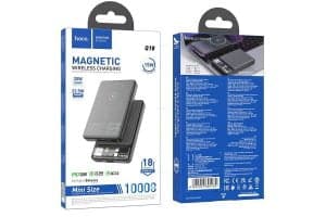 Hoco Q18 Tourer 22.5W PD Magnetic Magsafe Wireless Powrbank 10000 mAh Black