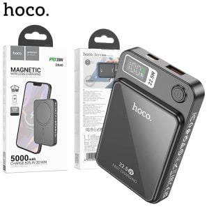 Hoco DB40 Astra Magsafe Wireless Charging Power Bank (5000mAh) Black