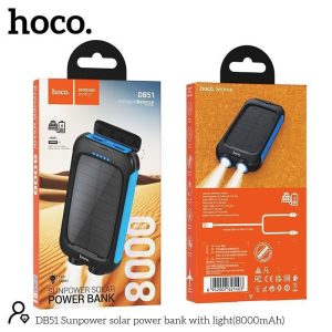 Hoco DB51 Sunpower solar power bank with light(8000mAh)