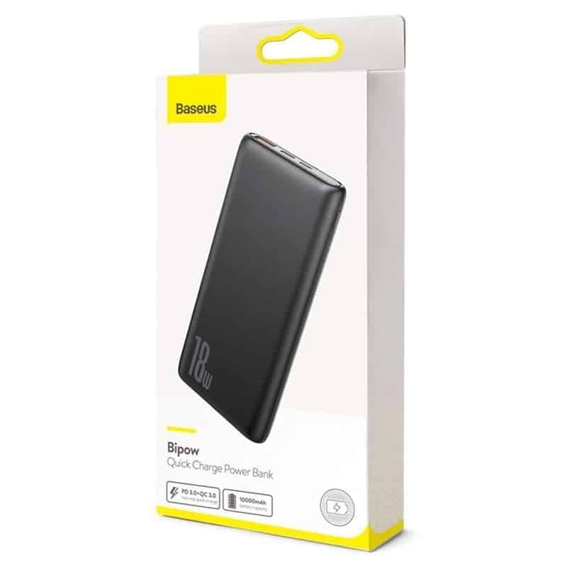 Baseus PPDML-01 Bipow Quick Charge Power Bank PD+QC 10000mAh 20W Black