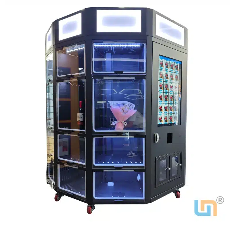 Micron cooling fresh bouquet flower vending machine with 21.5 inch touch screen and nayax card reader. - Image 5