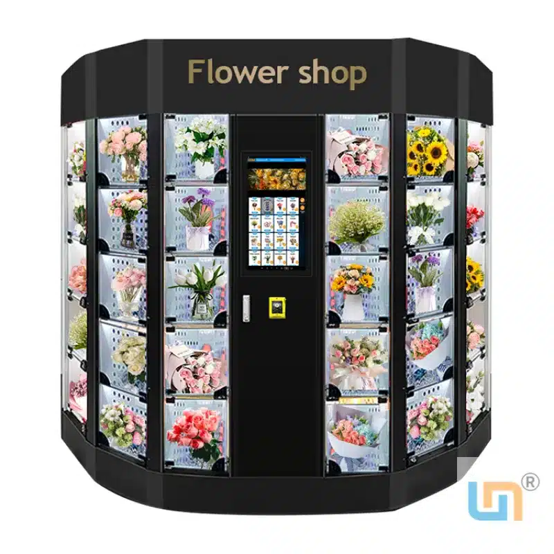 Micron cooling fresh bouquet flower vending machine with 21.5 inch touch screen and nayax card reader. - Image 4