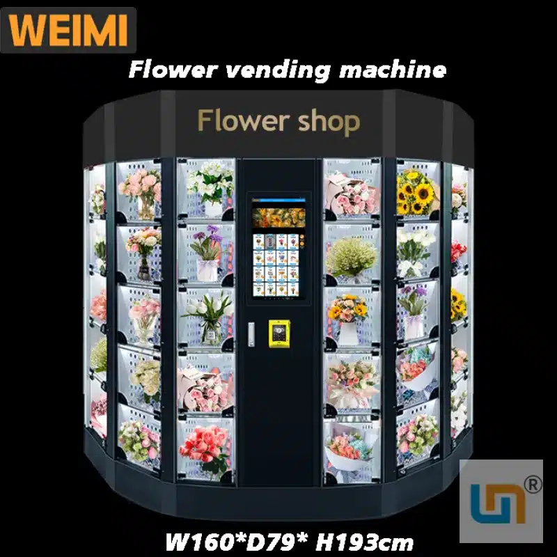 Micron cooling fresh bouquet flower vending machine with 21.5 inch touch screen and nayax card reader. - Image 3