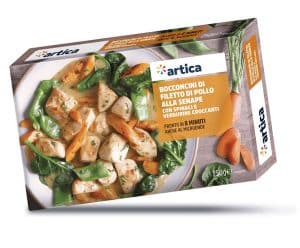 Mustard Chicken Fillet Bites, With Spinach And Crispy Vegetables – 250g