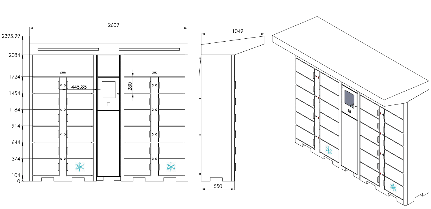 frozen parcel locker perishable goods
