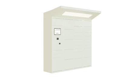 outdoor parcel locker clean
