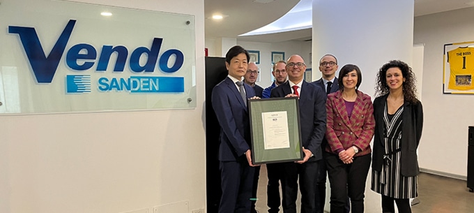 SandenVendo Obtained the ISO 14064-1:2018 Certification