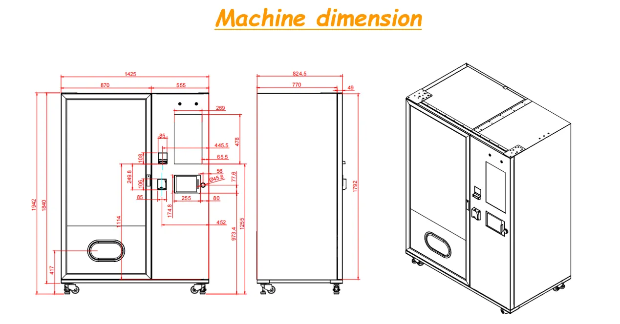 Cupnoodle vending machine, hot water vending machine, snack and drink vending machine Cup noodle vending machine with hot water supply snack and drink vending machine for sale, it can hold 120-180 cupnoodles