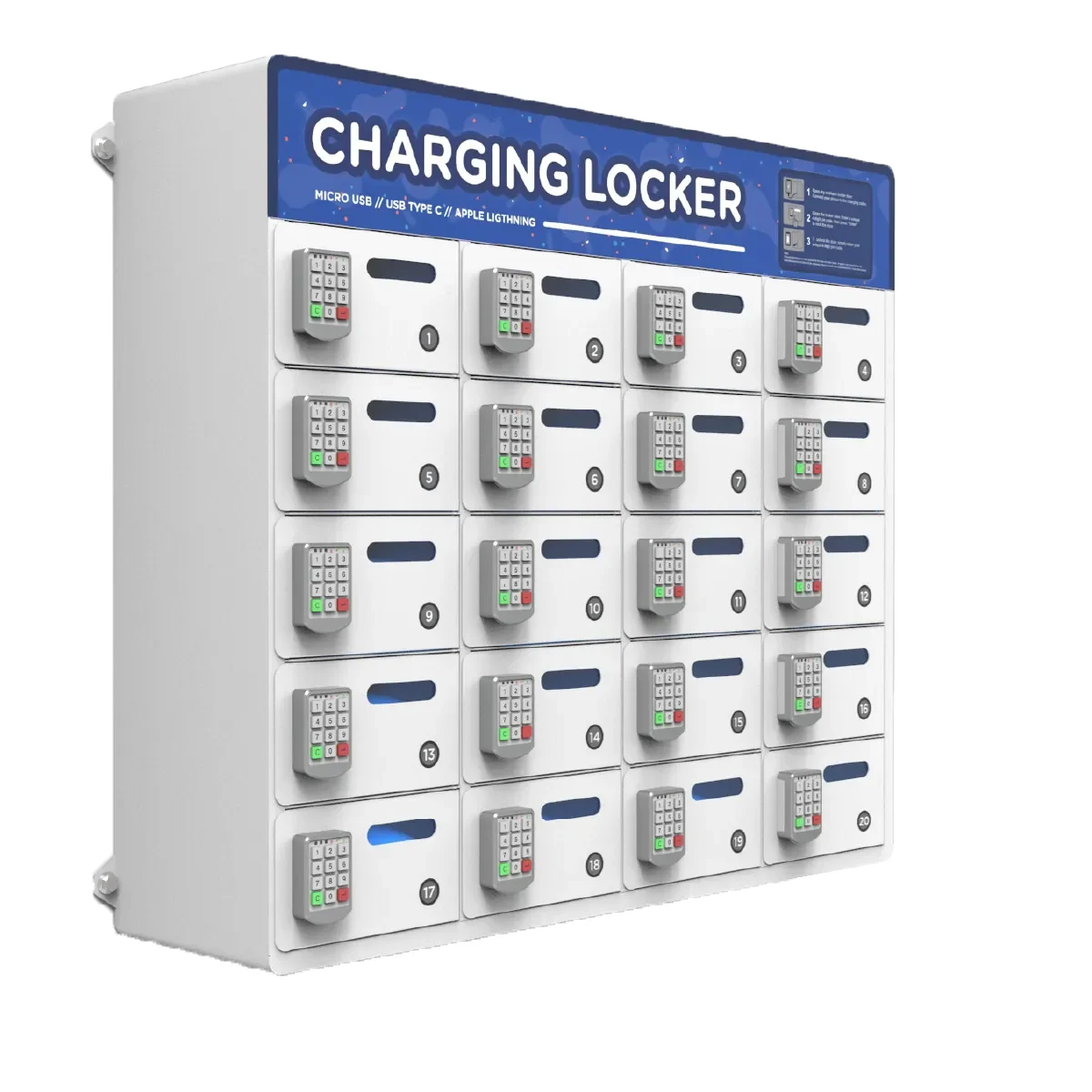20 Bay 20-bay mobile charging locker