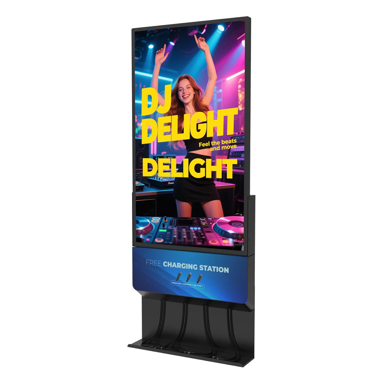 EKO 2 32-inch digital signage charging station