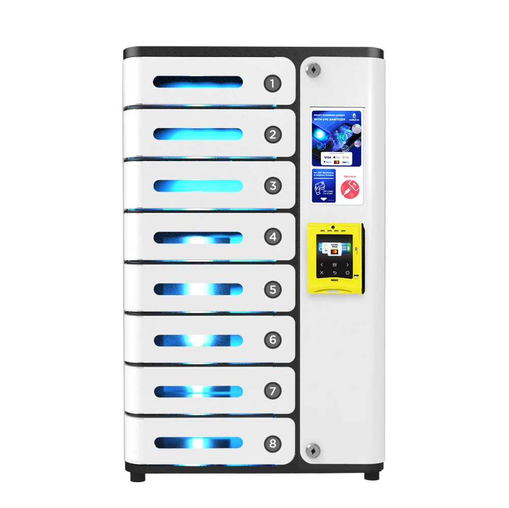 MIA Premium phone charging locker with contactless card reader