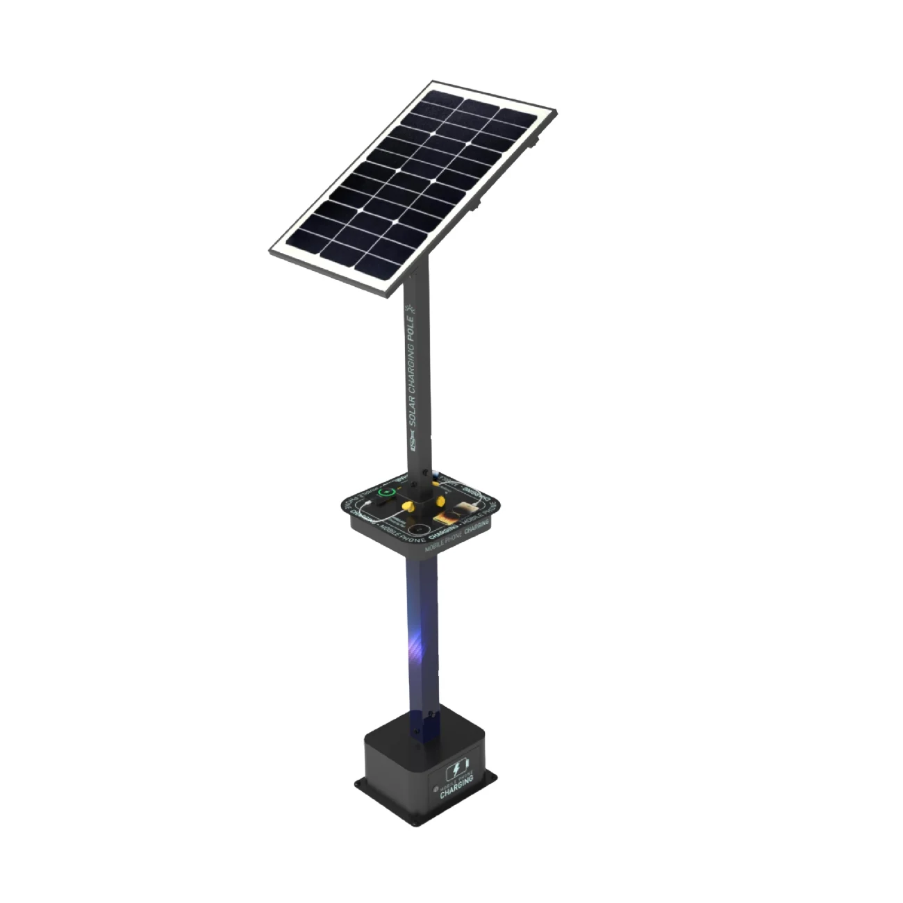 QOO Solar pole charging station