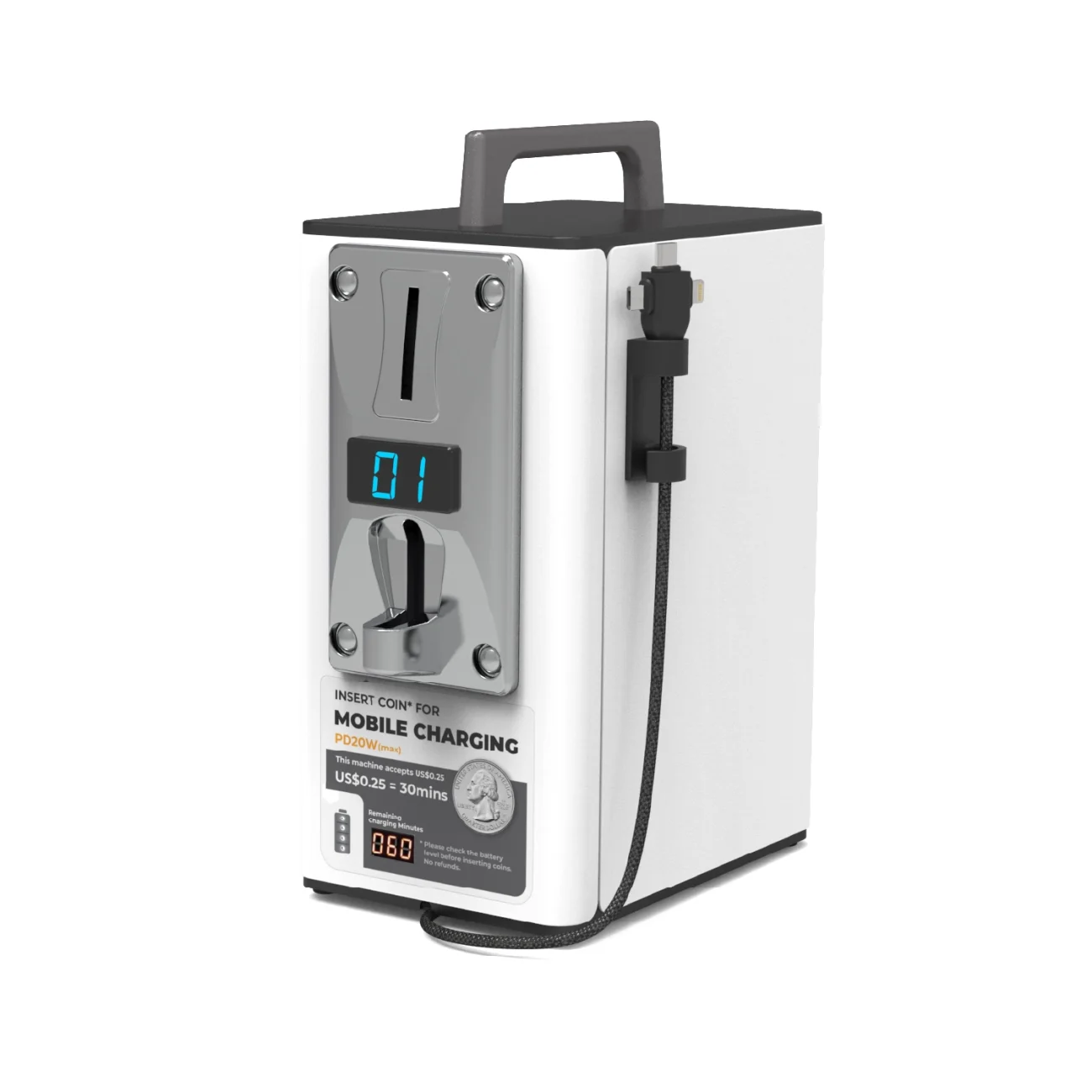 YOO Coin-operated phone charger
