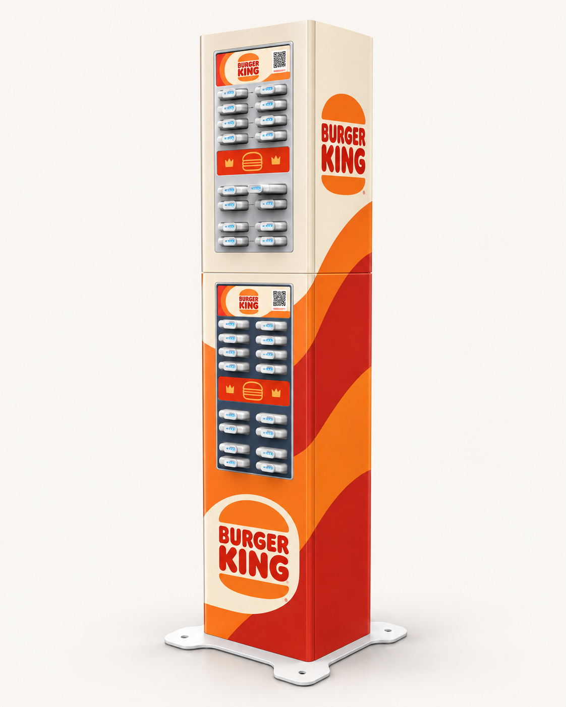 EXO · Burger King power bank station branding mockup based on the product range