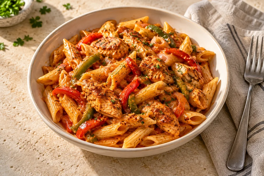 American Cajun Pasta with Chicken — AI serving suggestion