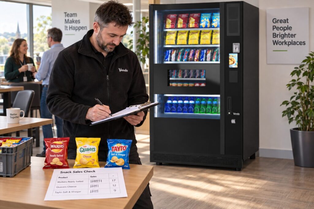 Operator compares snack flavours against product-level purchase information