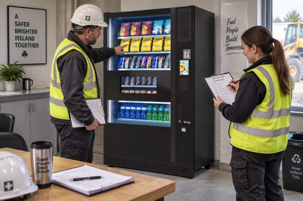 Site manager and operator check agreed service-review actions