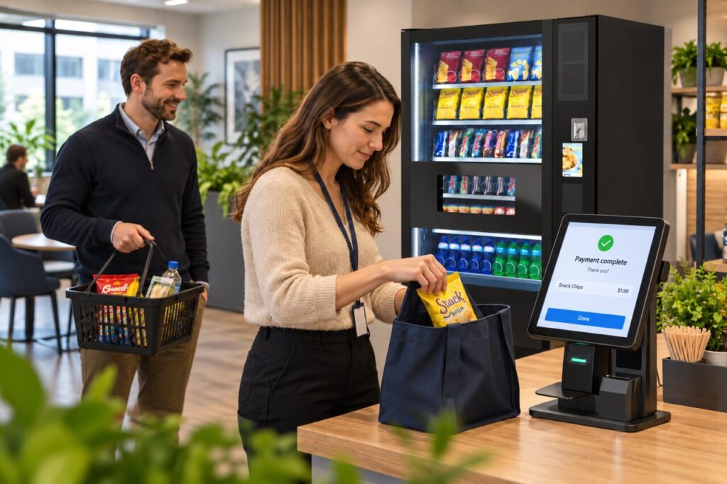 Customers keep separate baskets during consecutive micro-market purchases