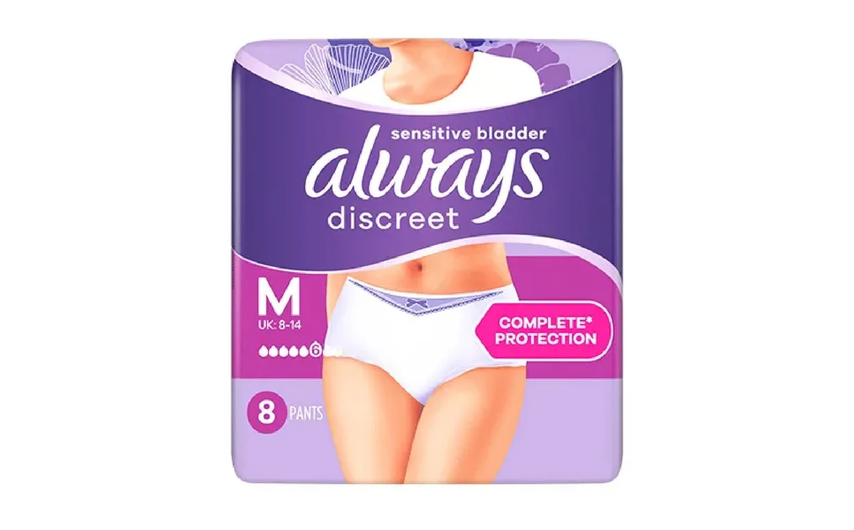 Always Discreet Medium Incontinence Pants vending pack