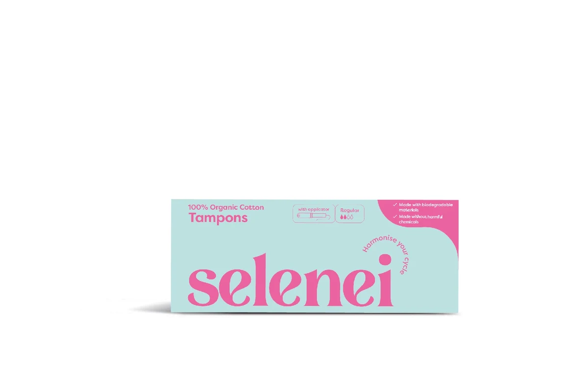 Selenei Organic Applicator Tampons vending pack