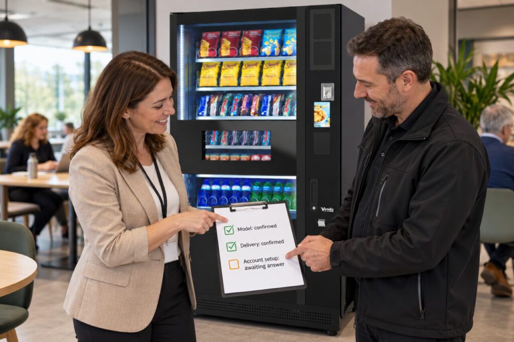 Buyer asks a supplier about an unanswered vending enquiry